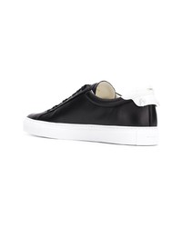 schwarze Leder niedrige Sneakers von Givenchy