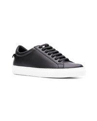 schwarze Leder niedrige Sneakers von Givenchy