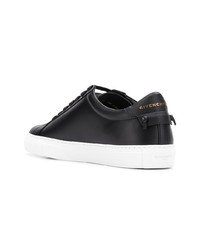 schwarze Leder niedrige Sneakers von Givenchy