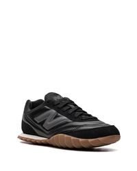 schwarze Leder niedrige Sneakers von New Balance