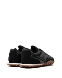 schwarze Leder niedrige Sneakers von New Balance