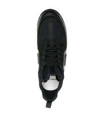 schwarze Leder niedrige Sneakers von Pierre Hardy