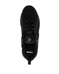 schwarze Leder niedrige Sneakers von Represent