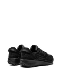 schwarze Leder niedrige Sneakers von Nike