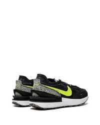 schwarze Leder niedrige Sneakers von Nike