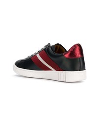 schwarze Leder niedrige Sneakers von Bally