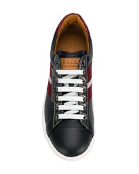 schwarze Leder niedrige Sneakers von Bally