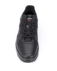 schwarze Leder niedrige Sneakers von Givenchy