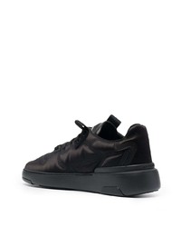 schwarze Leder niedrige Sneakers von Givenchy