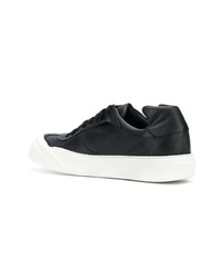 schwarze Leder niedrige Sneakers von Cinzia Araia