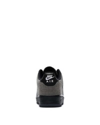 schwarze Leder niedrige Sneakers von Nike