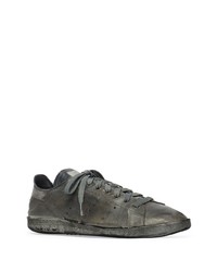 schwarze Leder niedrige Sneakers von Balenciaga