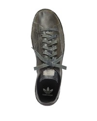 schwarze Leder niedrige Sneakers von Balenciaga