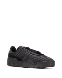 schwarze Leder niedrige Sneakers von Adidas Originals By Alexander Wang