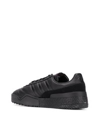 schwarze Leder niedrige Sneakers von Adidas Originals By Alexander Wang