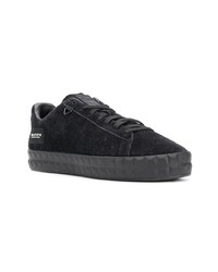 schwarze Leder niedrige Sneakers von Puma