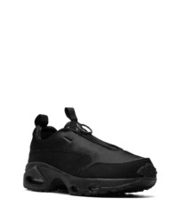 schwarze Leder niedrige Sneakers von Nike