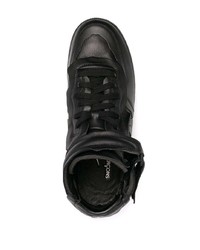 schwarze Leder niedrige Sneakers von Nike