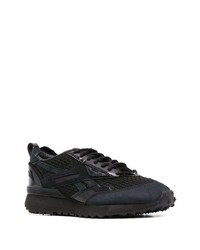 schwarze Leder niedrige Sneakers von Reebok