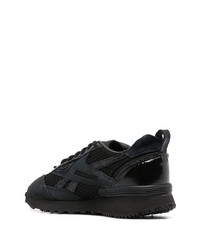 schwarze Leder niedrige Sneakers von Reebok