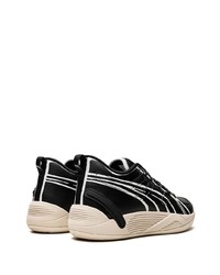 schwarze Leder niedrige Sneakers von Puma