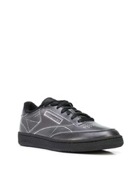 schwarze Leder niedrige Sneakers von Reebok