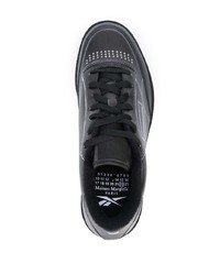 schwarze Leder niedrige Sneakers von Reebok