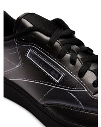 schwarze Leder niedrige Sneakers von Reebok