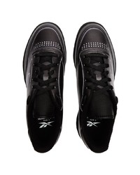 schwarze Leder niedrige Sneakers von Reebok