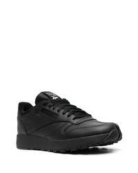 schwarze Leder niedrige Sneakers von Reebok