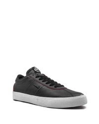 schwarze Leder niedrige Sneakers von Nike