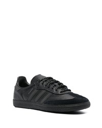 schwarze Leder niedrige Sneakers von adidas