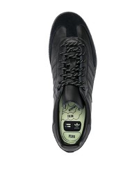 schwarze Leder niedrige Sneakers von adidas