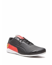 schwarze Leder niedrige Sneakers von Puma