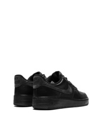 schwarze Leder niedrige Sneakers von Nike