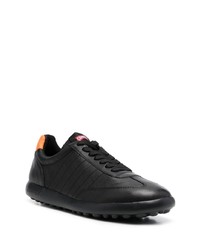 schwarze Leder niedrige Sneakers von Camper