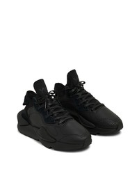 schwarze Leder niedrige Sneakers von adidas