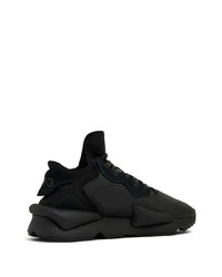 schwarze Leder niedrige Sneakers von adidas