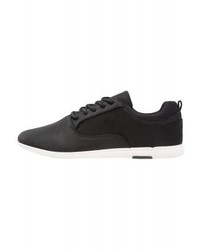 schwarze Leder niedrige Sneakers von YOURTURN