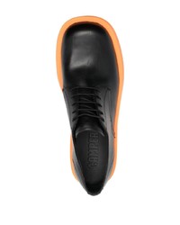 schwarze Leder Oxford Schuhe von Camper