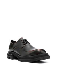 schwarze Leder Oxford Schuhe von JORDANLUCA