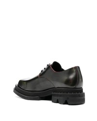 schwarze Leder Oxford Schuhe von JORDANLUCA