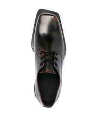 schwarze Leder Oxford Schuhe von JORDANLUCA