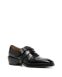 schwarze Leder Oxford Schuhe von Ferragamo