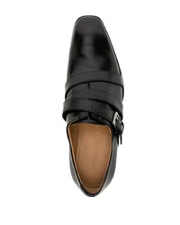 schwarze Leder Oxford Schuhe von Ferragamo