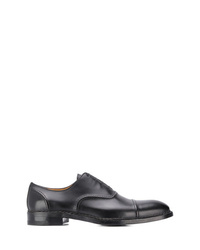 schwarze Leder Oxford Schuhe von a. testoni