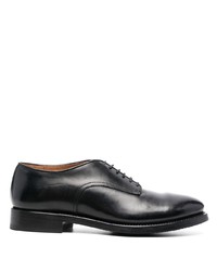 schwarze Leder Oxford Schuhe von Alberto Fasciani