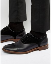 schwarze Leder Oxford Schuhe von Aldo