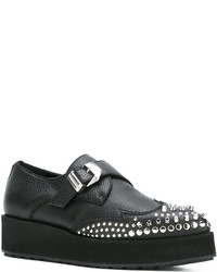 schwarze Leder Oxford Schuhe von MCQ