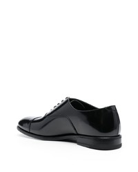 schwarze Leder Oxford Schuhe von Henderson Baracco